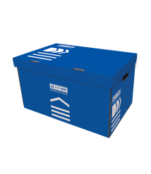 Container pentru arhivare, albastru, JOBMAX, 560x380x265 mm